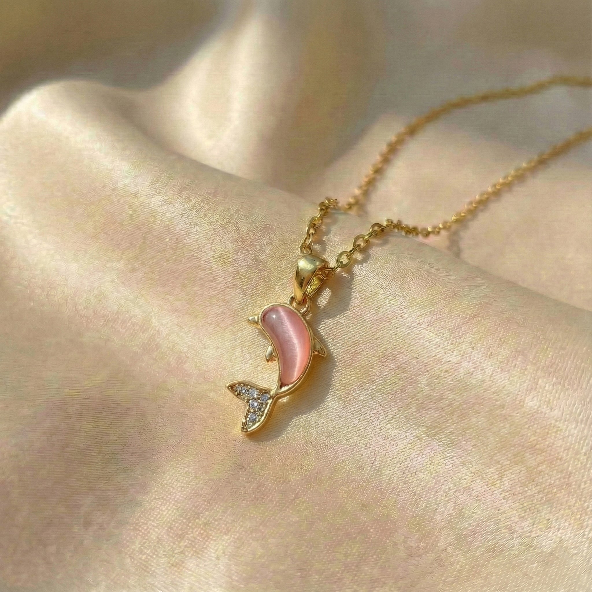 The Blush Dolphin Charm