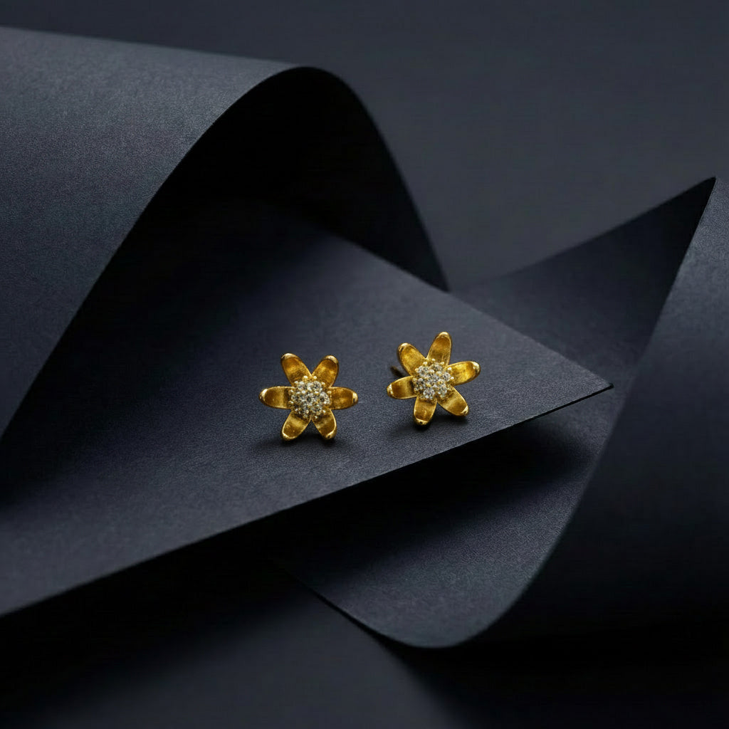 Gold Blossom Earrings