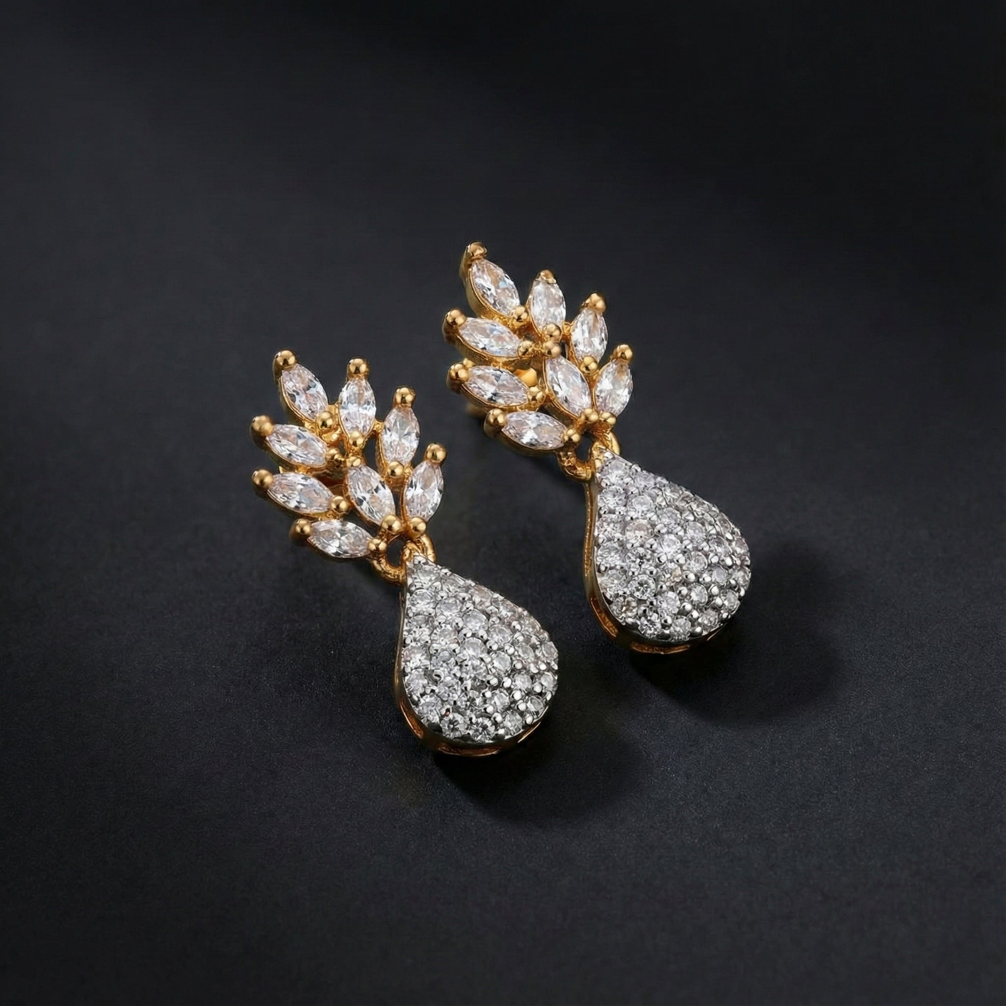 Diamond Teardrop Earrings