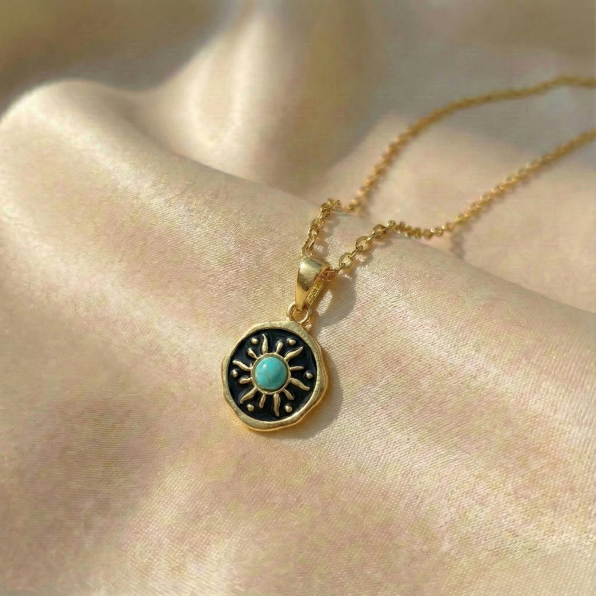 Turquoise Sun Medallion