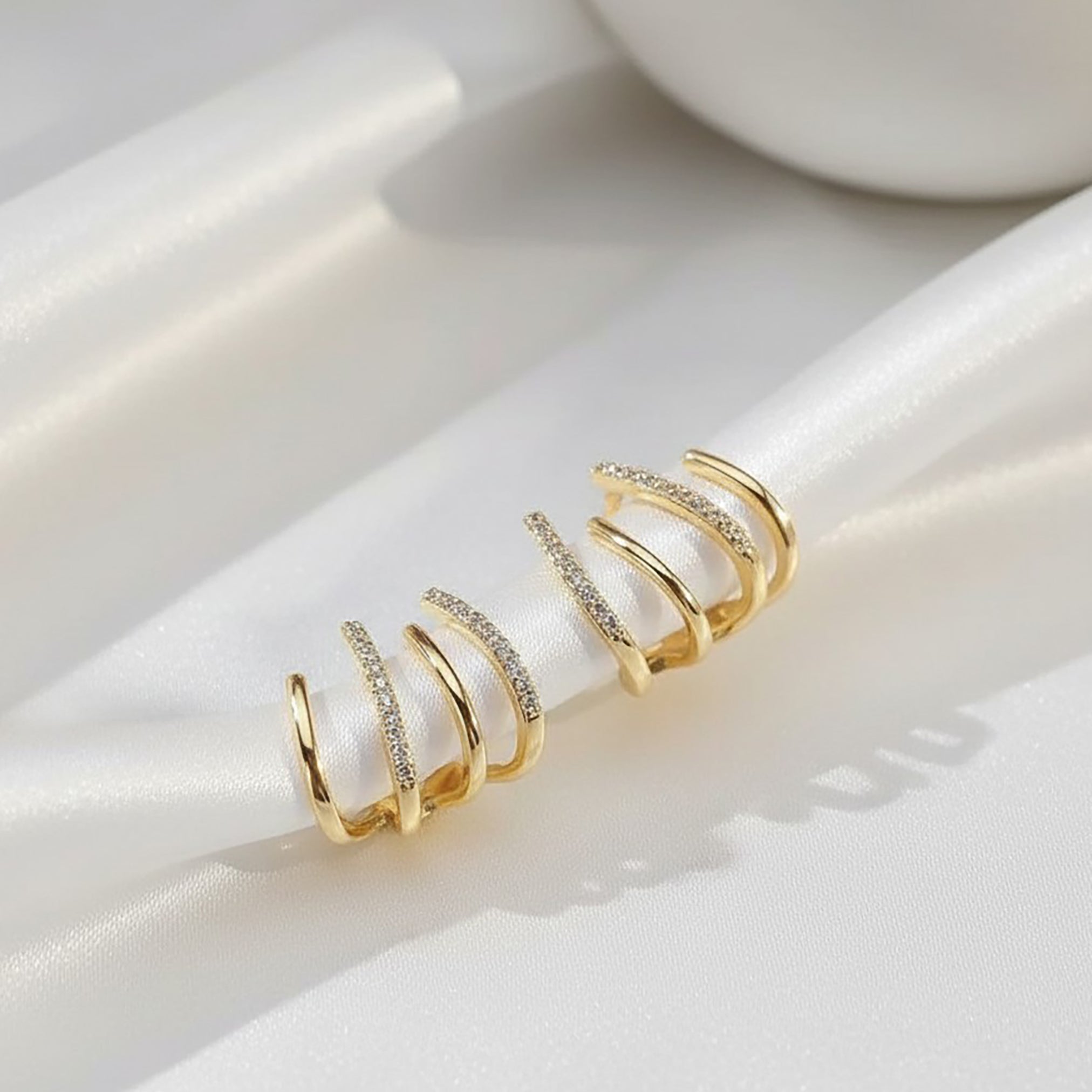 Multi-Band Wrap Earrings