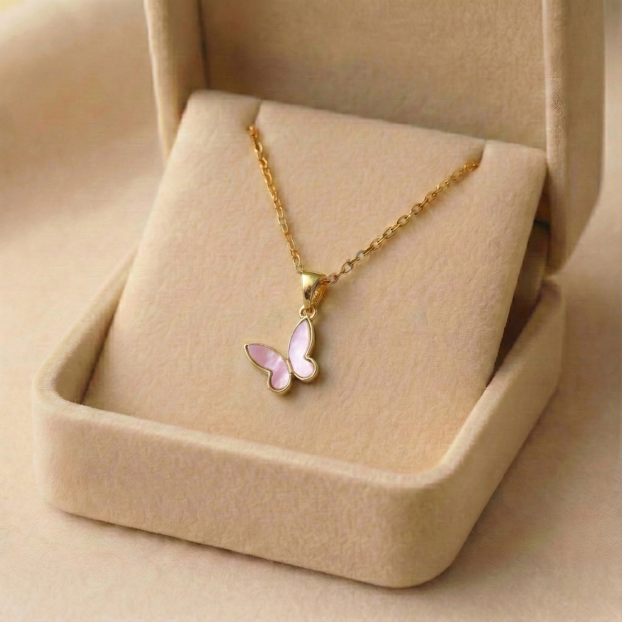 Rosewing Butterfly Charm