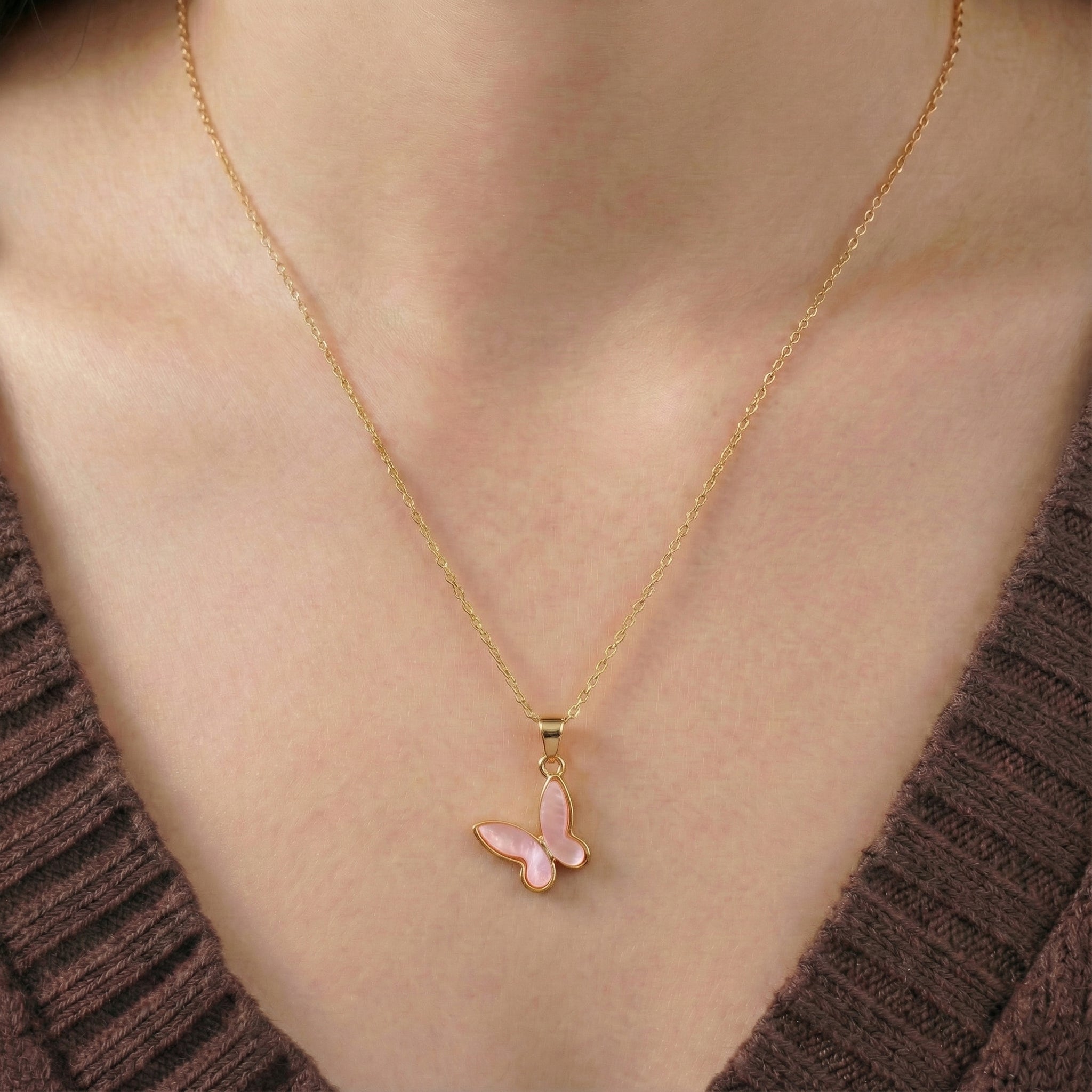 Rosewing Butterfly Charm