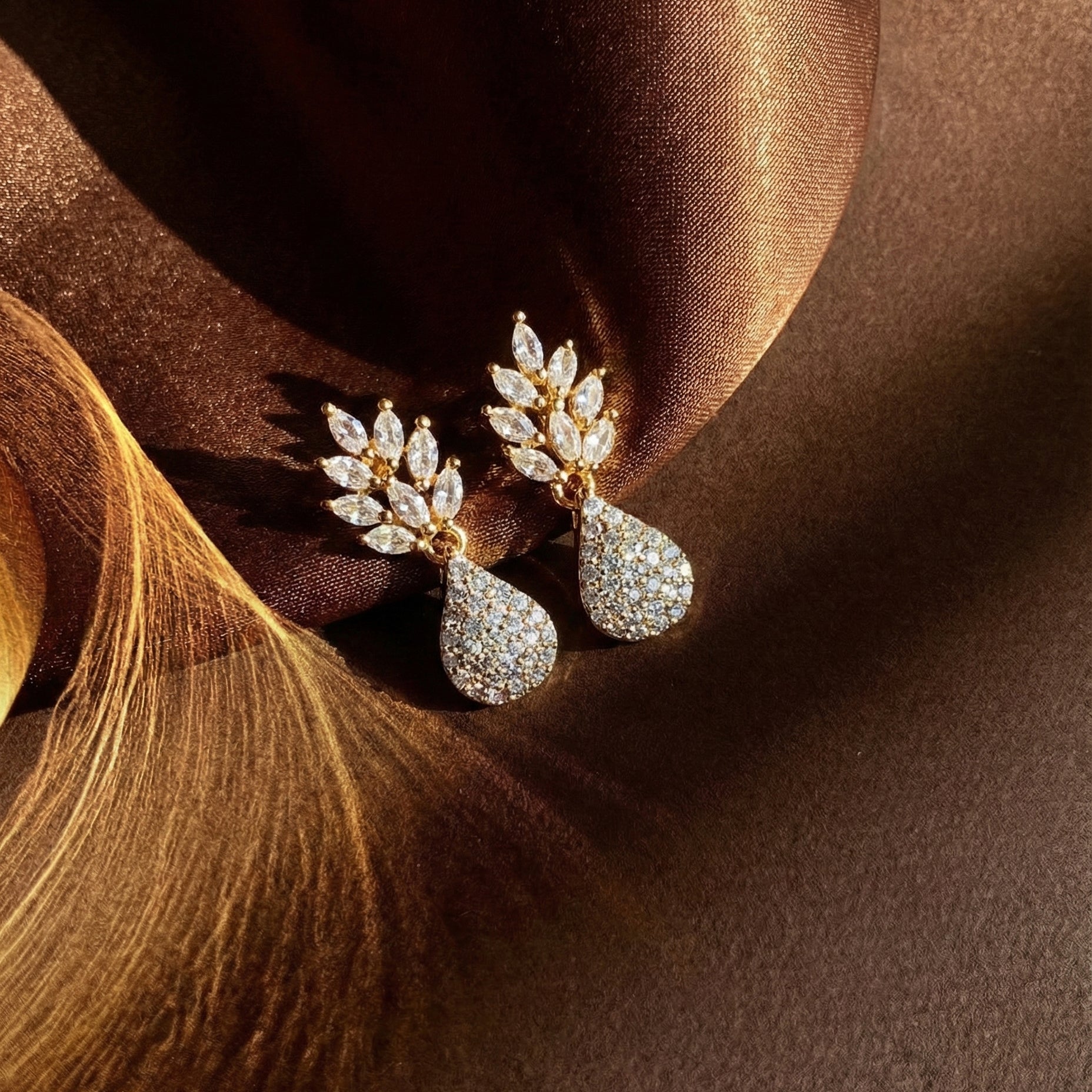 Diamond Teardrop Earrings