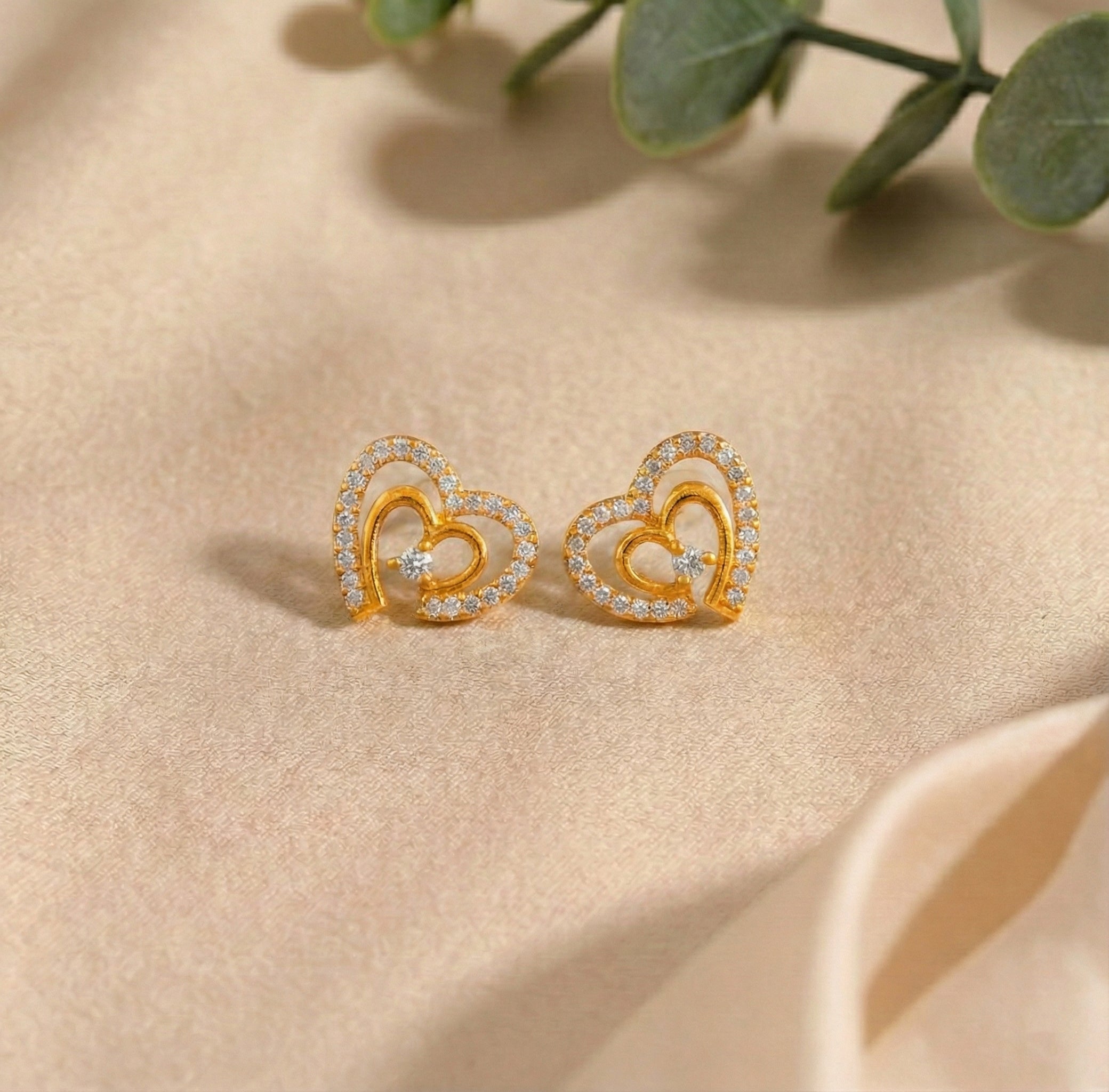 Twin Heart Earrings