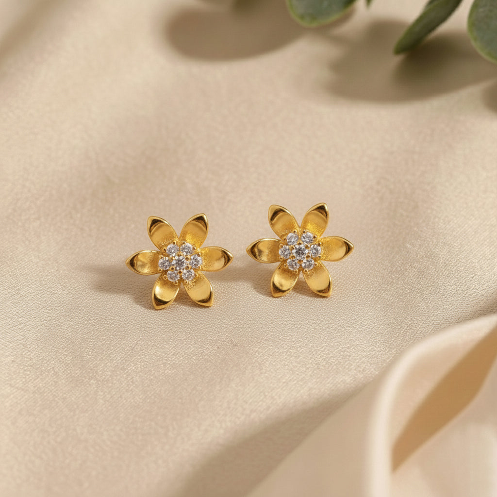 Gold Blossom Earrings