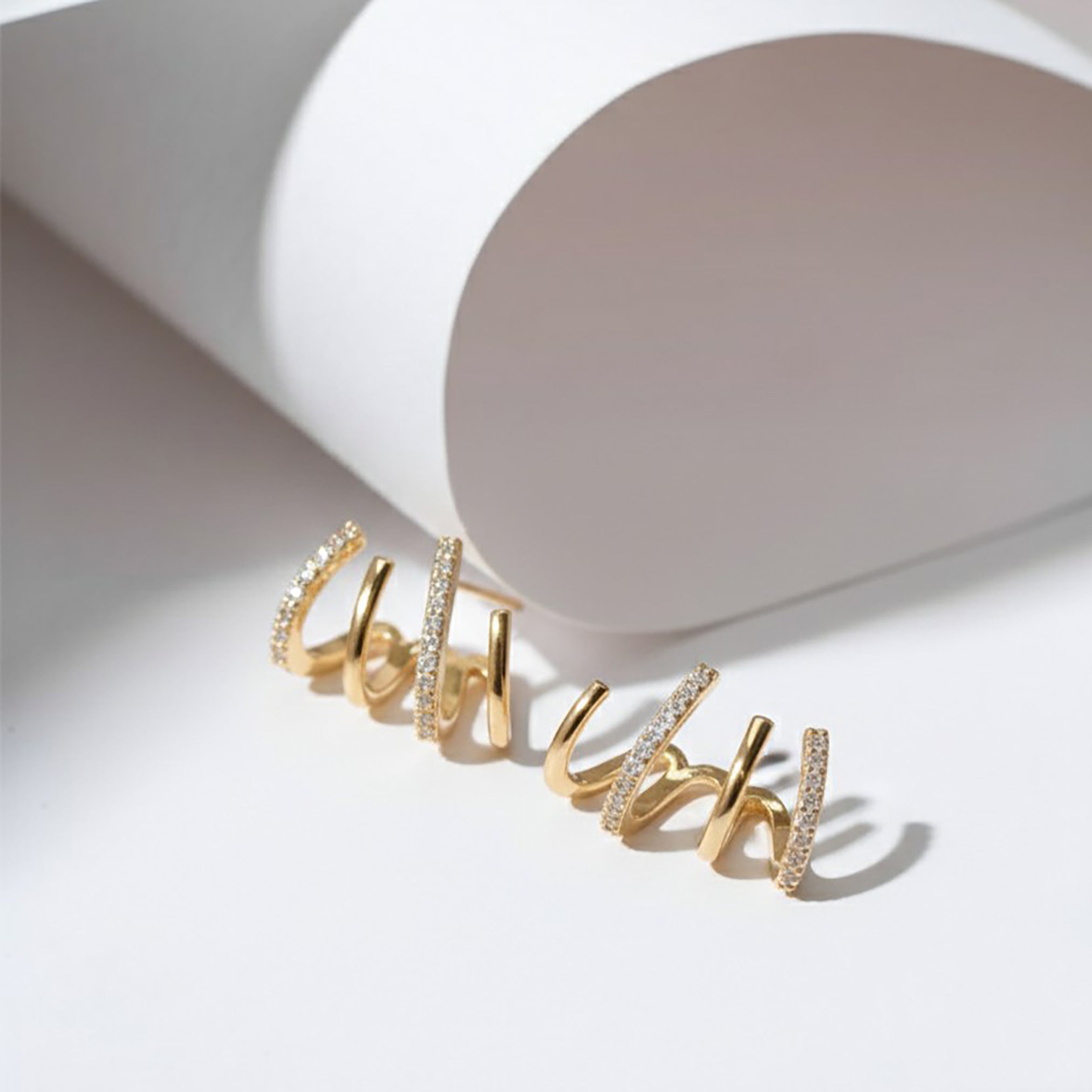 Multi-Band Wrap Earrings