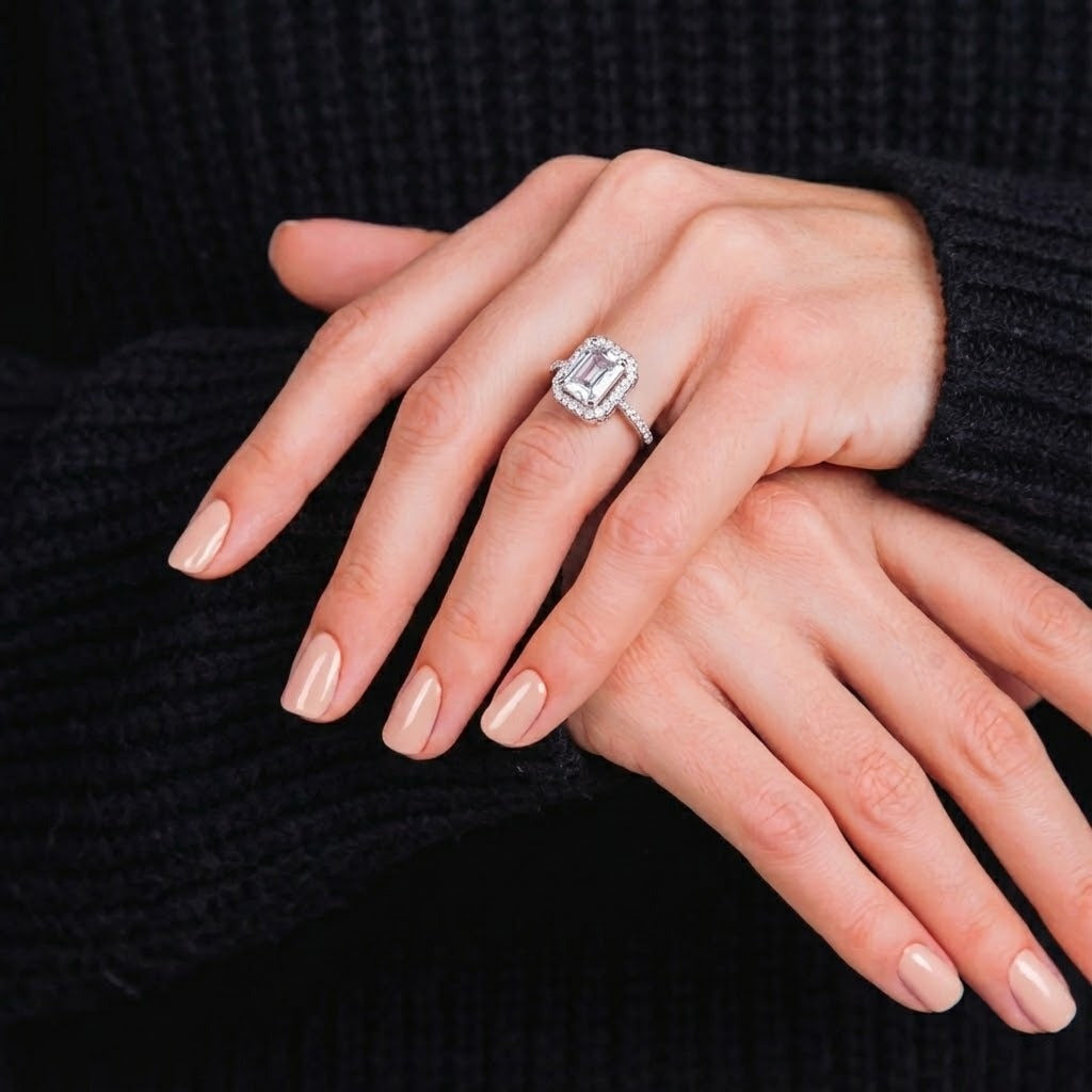 Crystal Emerald Ring