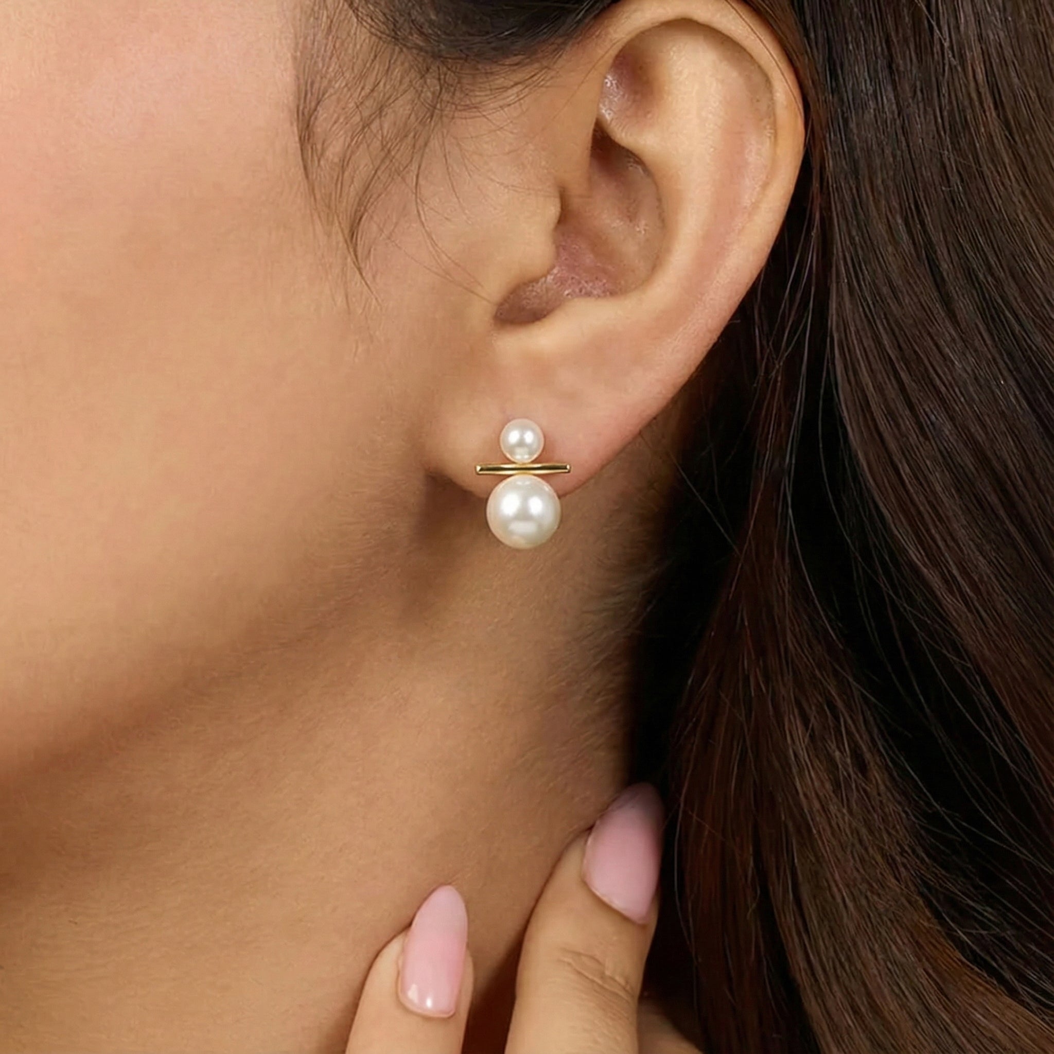 Duo Pearl Studs