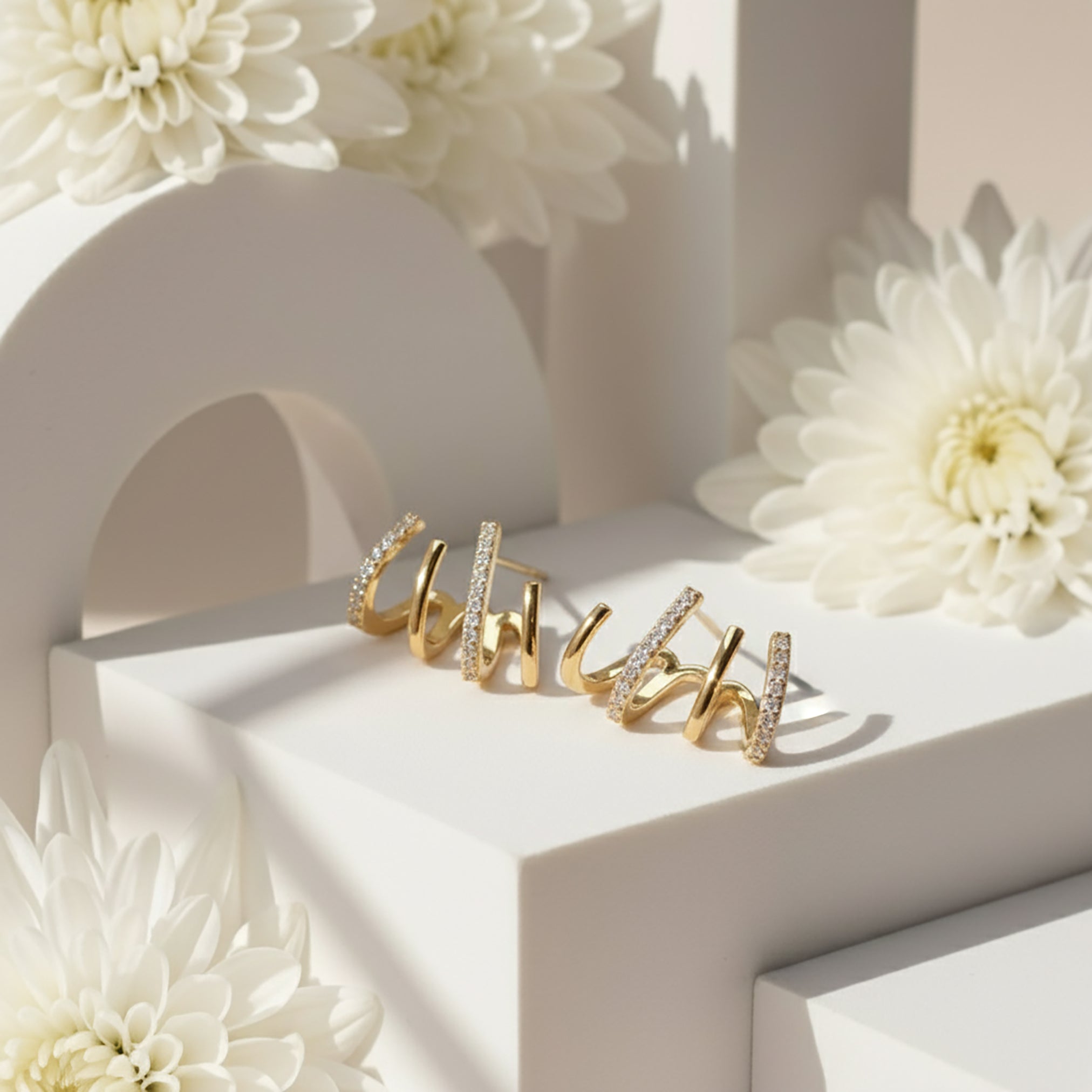 Multi-Band Wrap Earrings