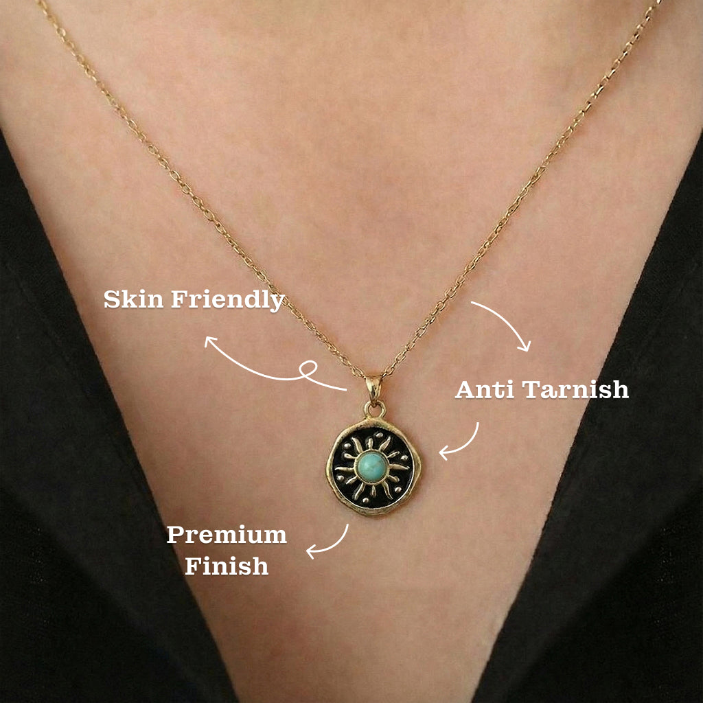 Turquoise Sun Medallion