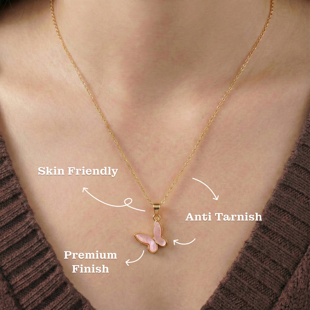 Rosewing Butterfly Charm