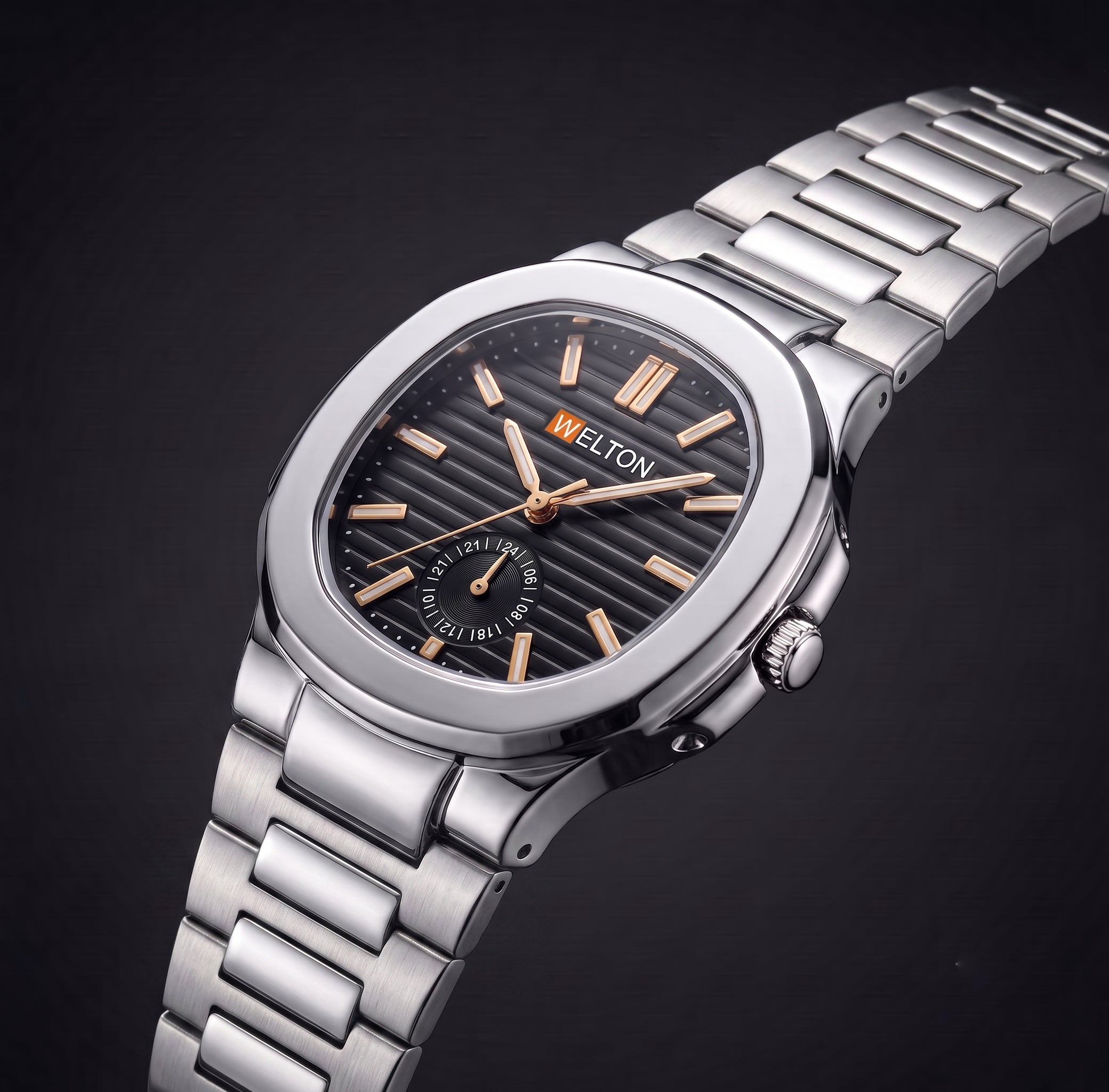 Welton Aquanaut Steel Dual-Tone Onyx