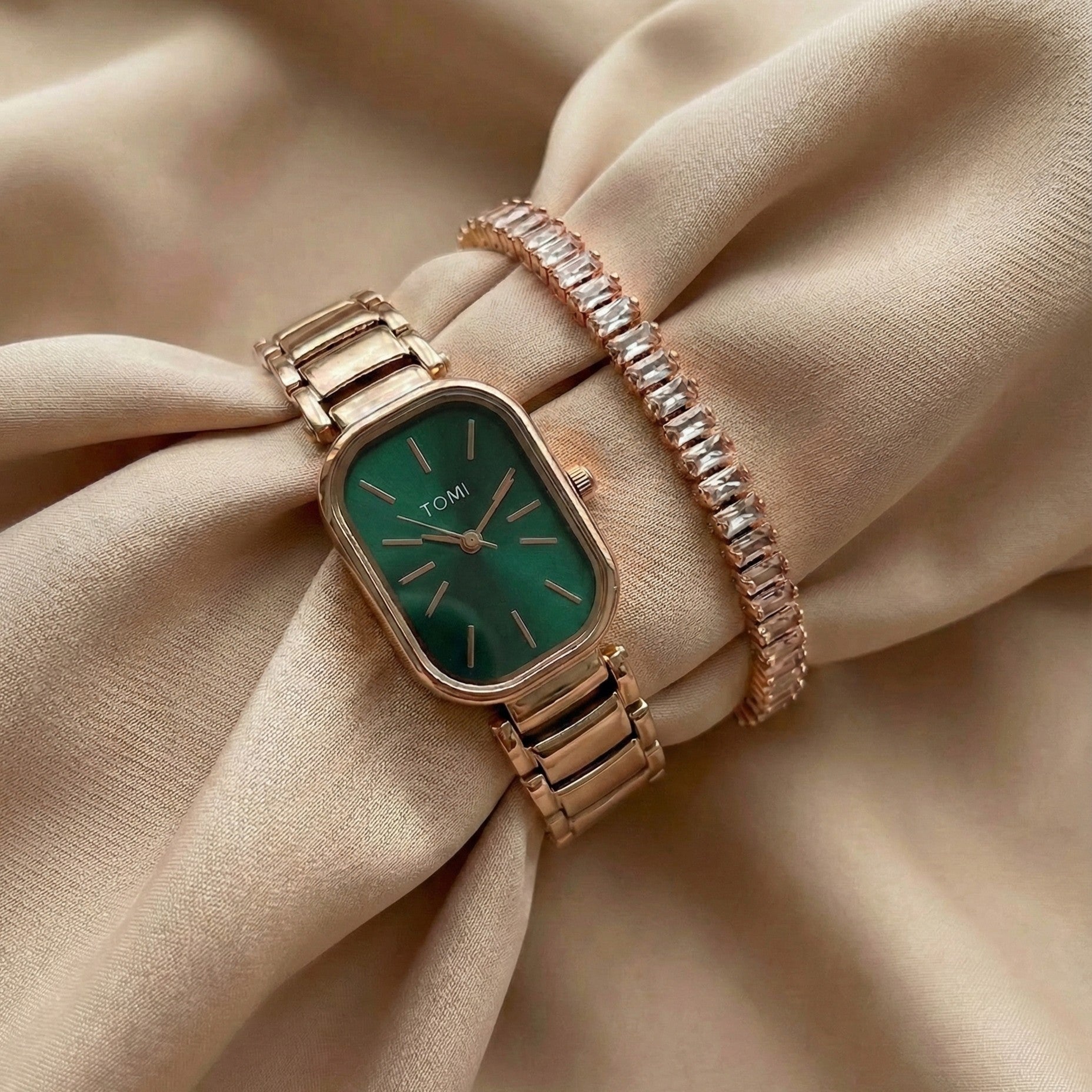 The IIRAYA Signature Rosegold & Green Essential Duo