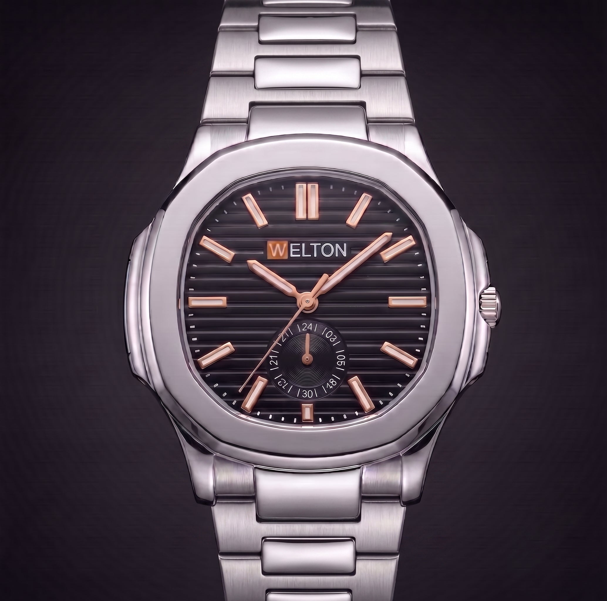 Welton Aquanaut Steel Dual-Tone Onyx