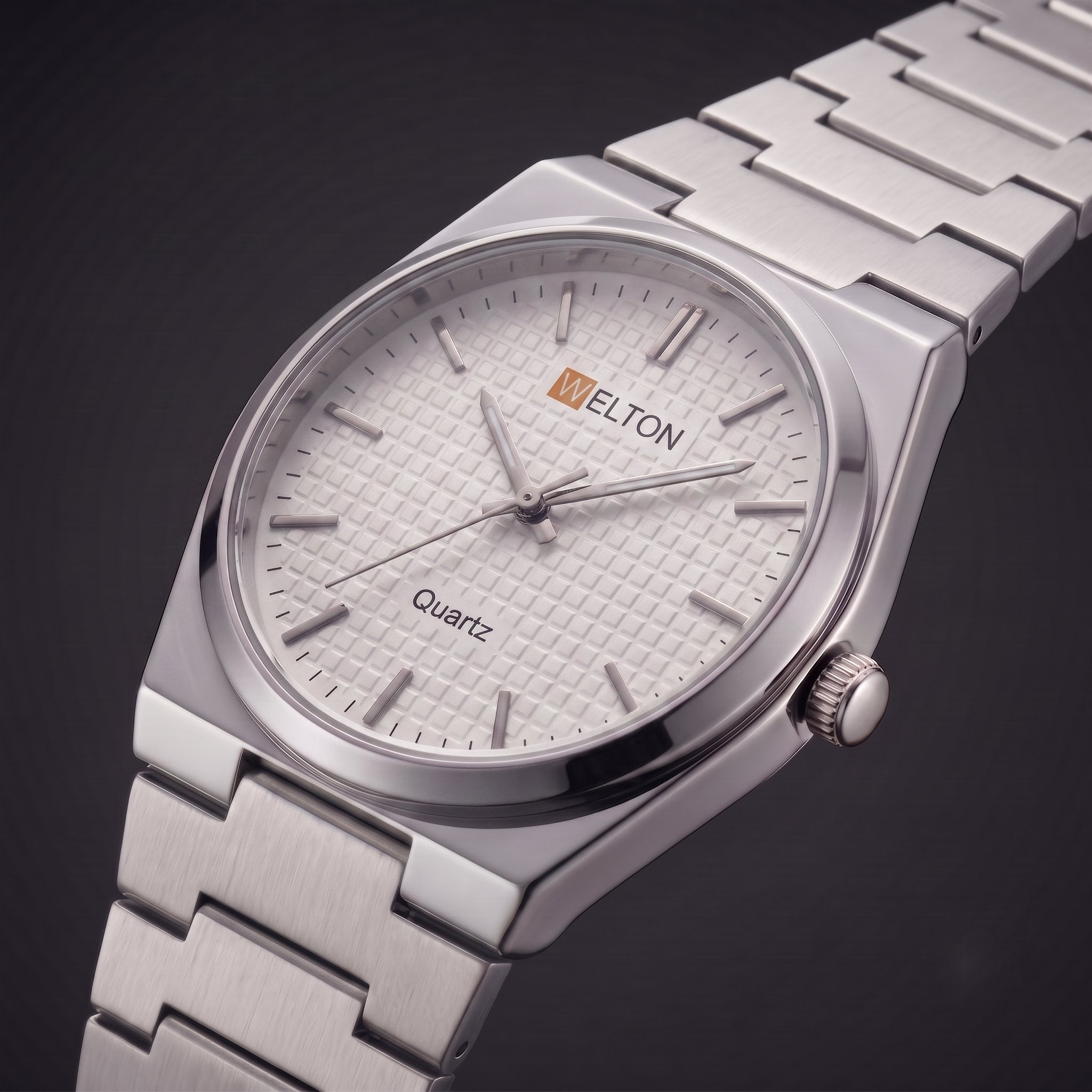 Welton Vantage Patterned Steel White
