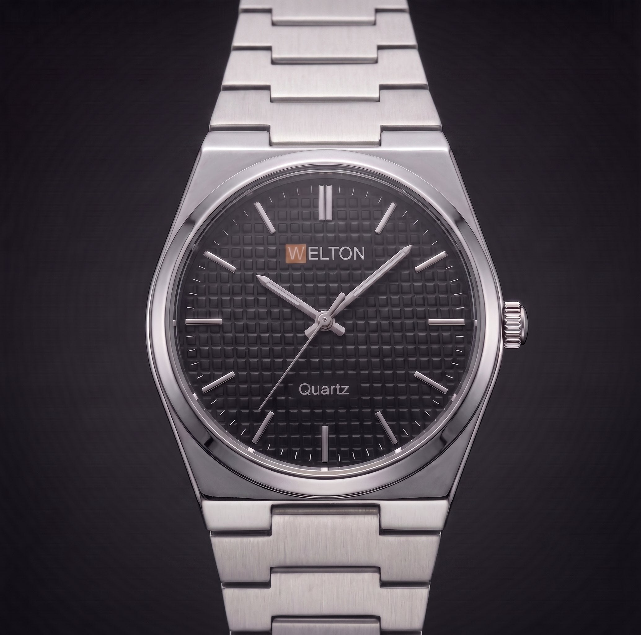 Welton Vantage Patterned Silver