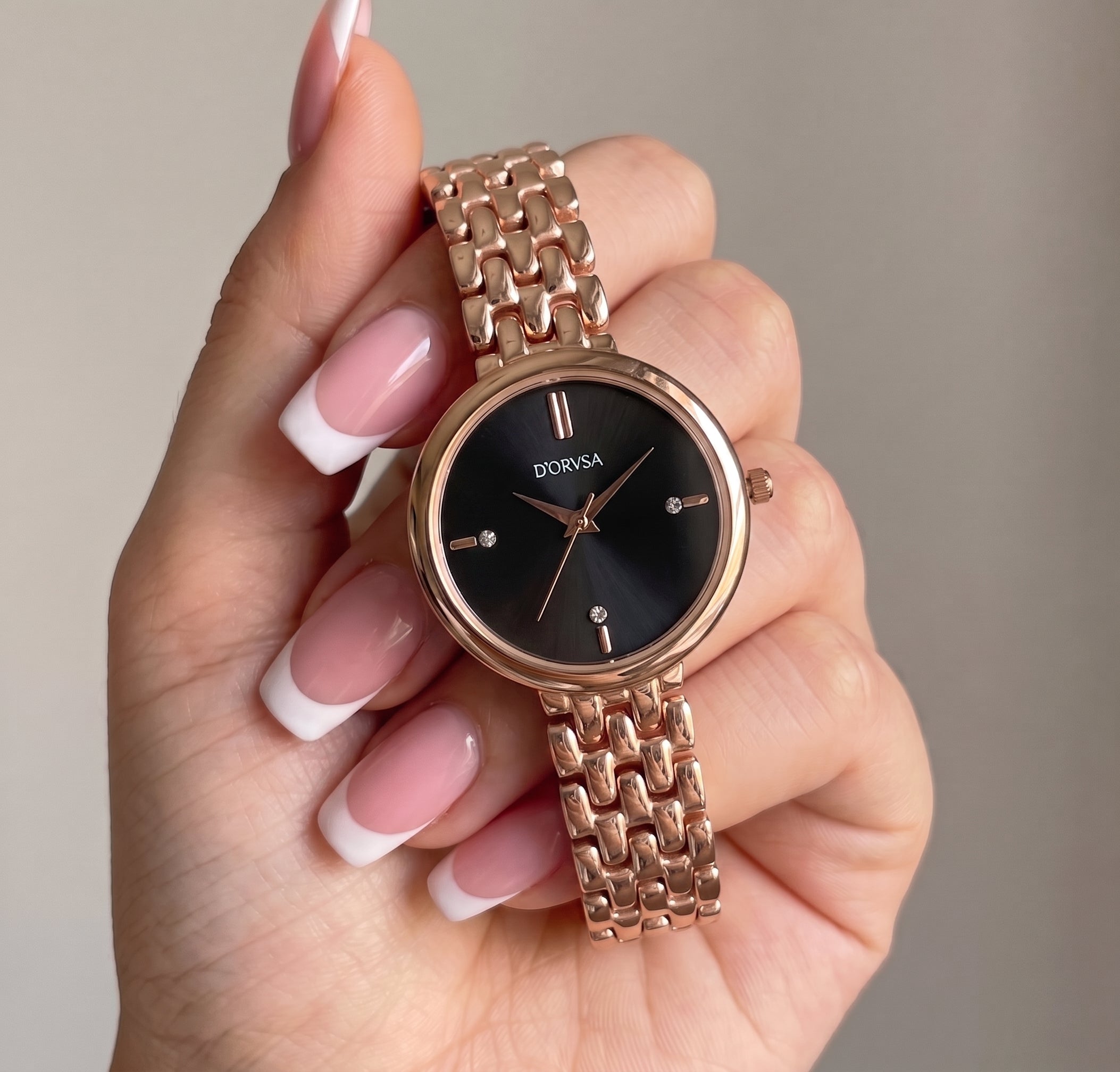 The IIRAYA Stella Black & Rose Gold set