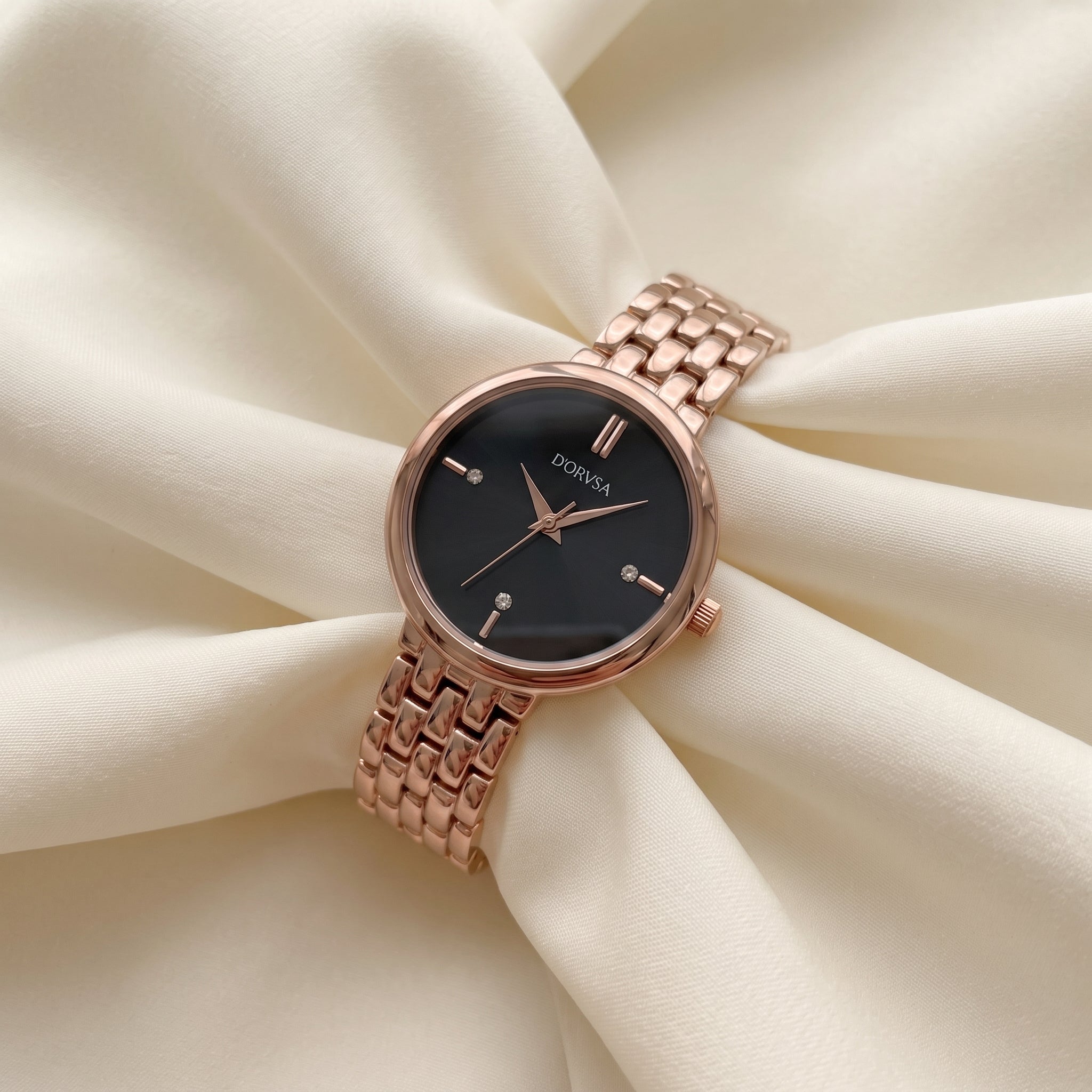 The IIRAYA Stella Black & Rose Gold set